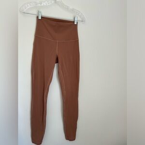 Lululemon align legging 28” size 4 color dusty clay